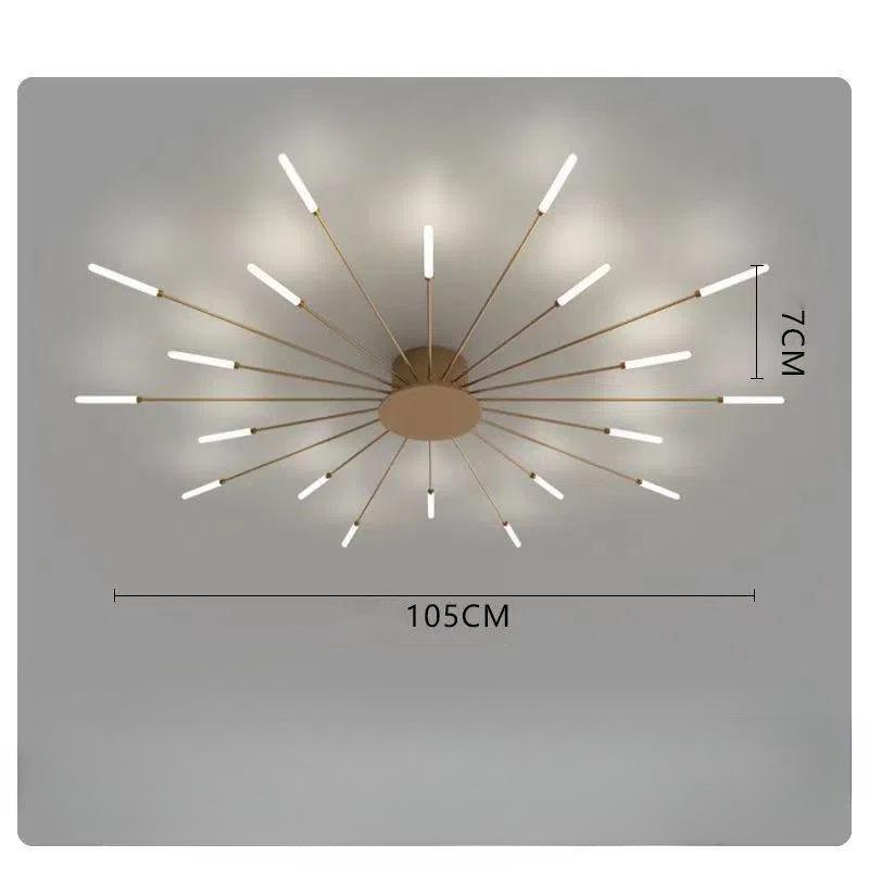 Ceiling Room Lights With Special Iron Decoration - Pacisia