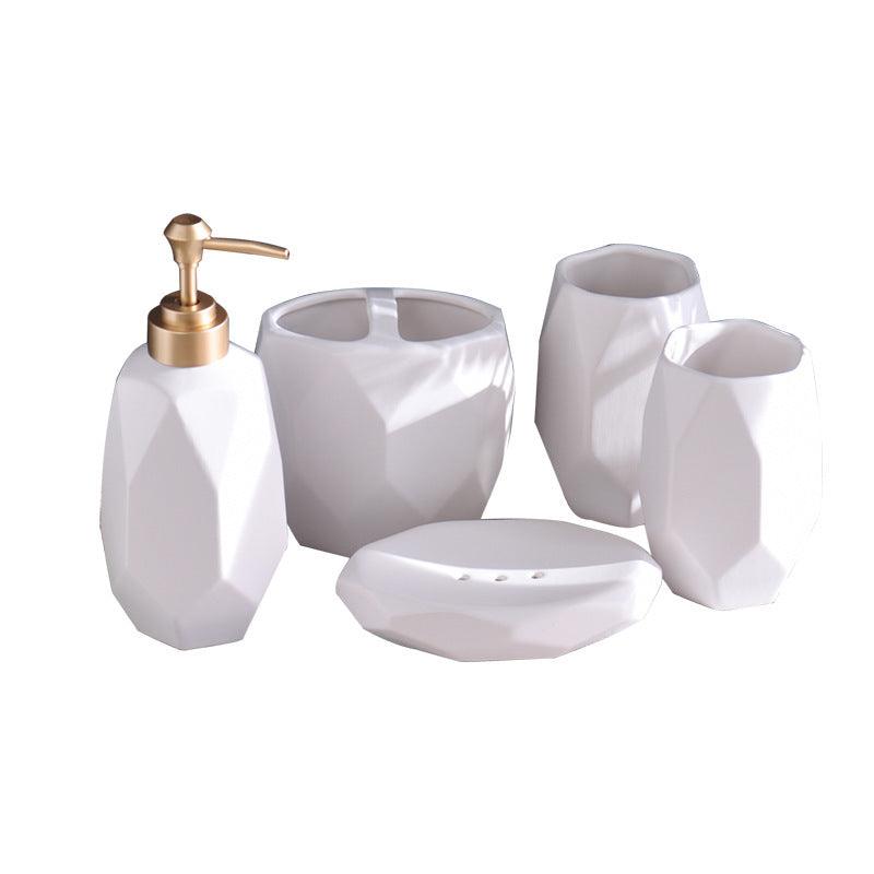 Ceramic bathroom wash five-piece bathroom set - Pacisia