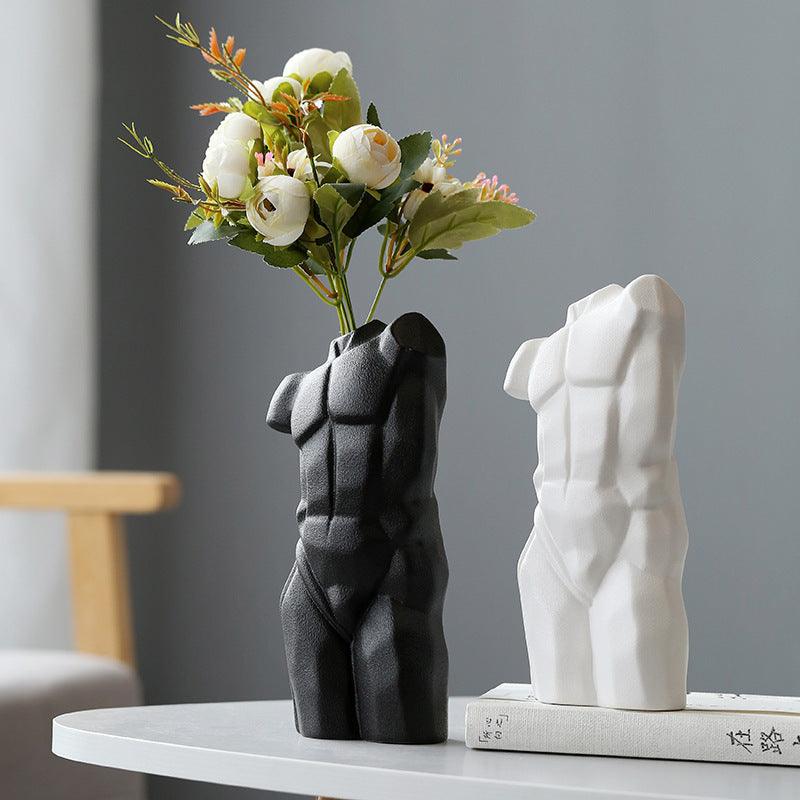 Ceramic Body Vase Flower Arrangement - Pacisia