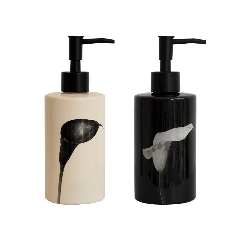 Ceramic Bottled Shampoo Shower Gel Large Capacity Push Type - Pacisia