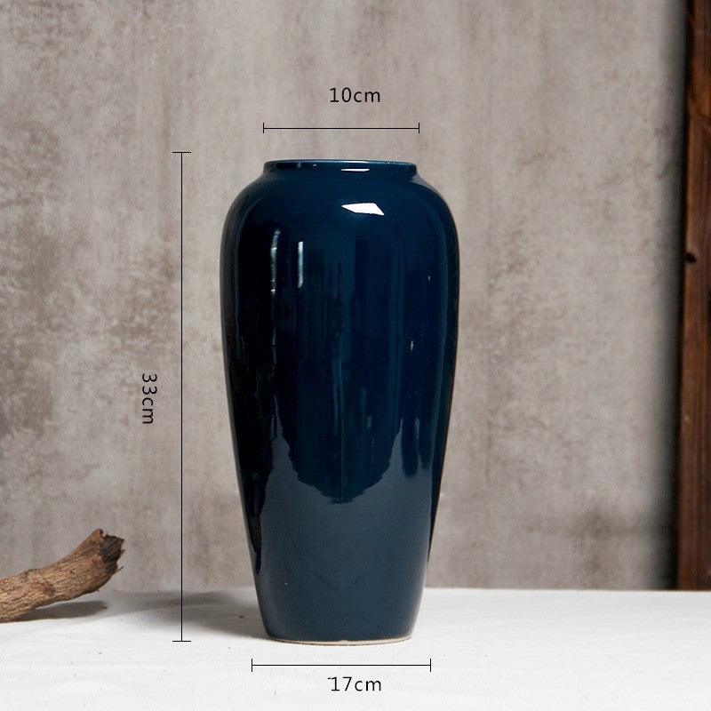 Ceramic Countertop Vase Color Glaze Landscape Flower Arrangement Ornaments - Pacisia
