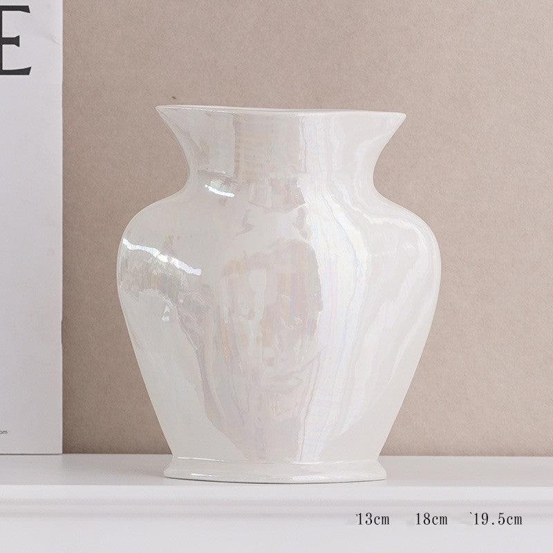 Ceramic Decorative Vase Water Raised Flowers Building Blocks Living Room - Pacisia