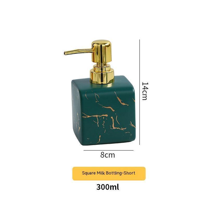 Ceramic Hand Sanitizer Small Bottle Dali Pattern Pump Bottle Bathroom - Pacisia