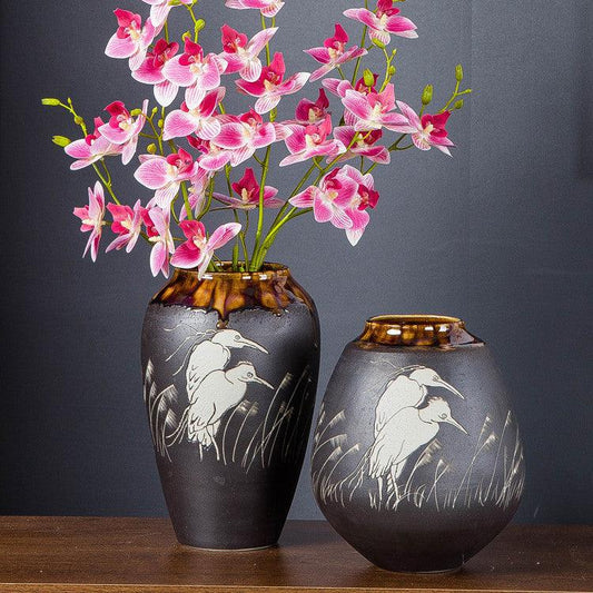 Ceramic Handmade Vase Home Living Room Decoration Creative Ornaments - Pacisia