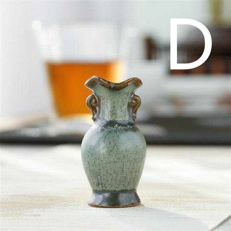 Ceramic Mini Vase Bronze Glaze Chinese Ornaments - Pacisia