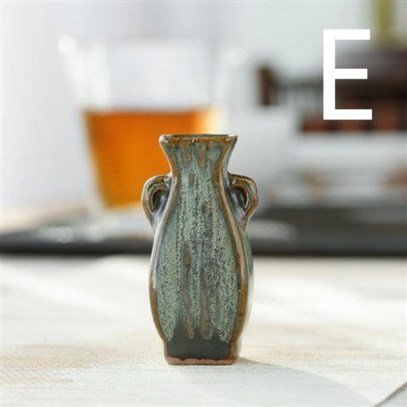 Ceramic Mini Vase Bronze Glaze Chinese Ornaments - Pacisia