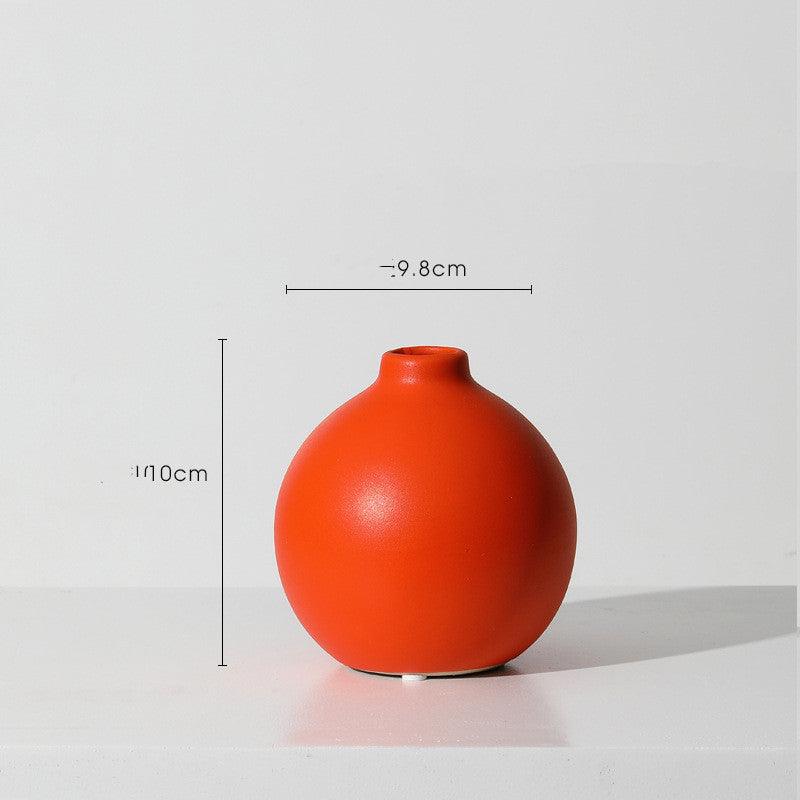 Ceramic Morandi Vase Decoration Dried Flower Arrangement - Pacisia