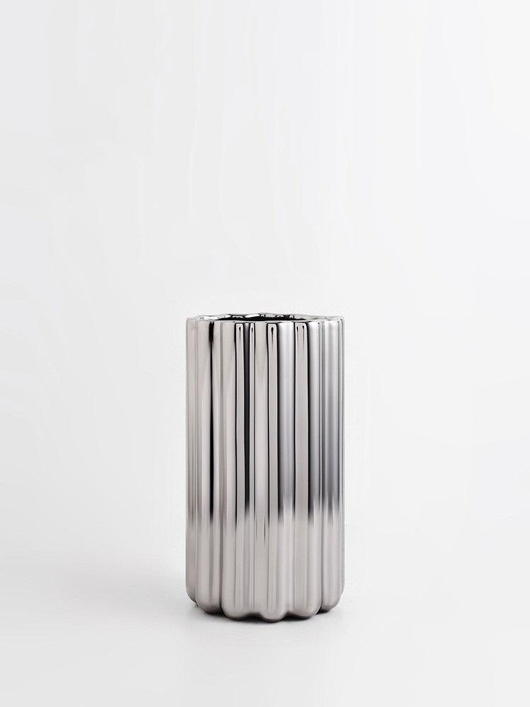 Ceramic Straight Tube Decorative Vase Ornaments - Pacisia