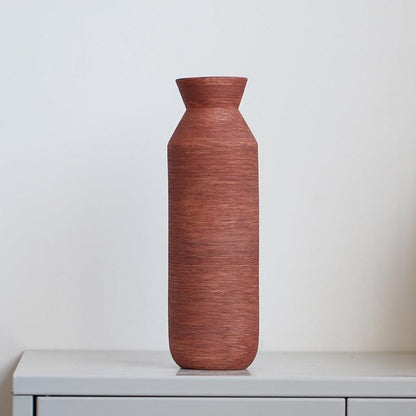 Ceramic Vase Brushed Nordic Modern Minimalist - Pacisia