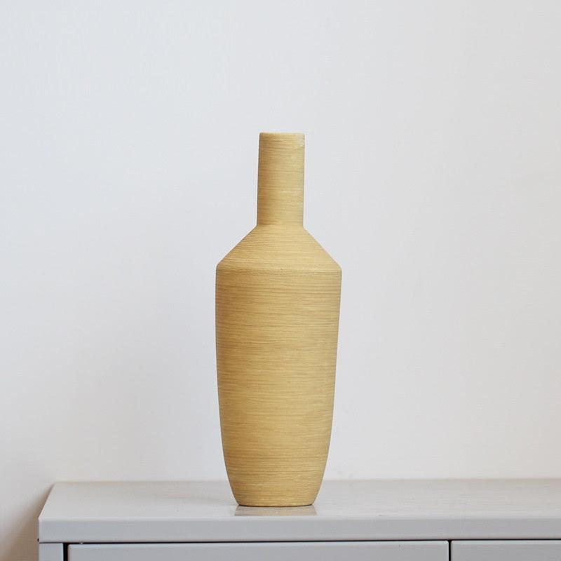 Ceramic Vase Brushed Nordic Modern Minimalist - Pacisia