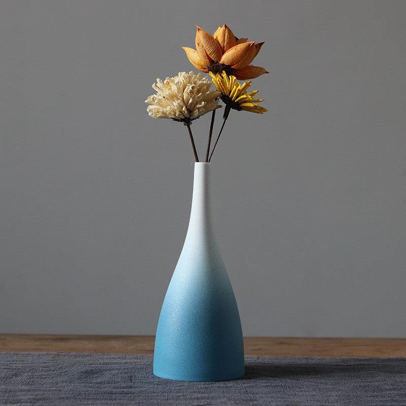 Ceramic Vase Creative Simple Decoration Gradient Frosted - Pacisia