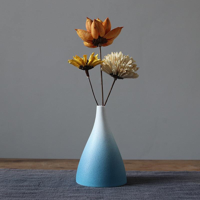 Ceramic Vase Creative Simple Decoration Gradient Frosted - Pacisia