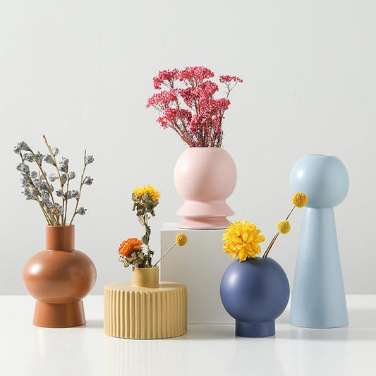 Ceramic Vase Decoration Living Room Home Flower Arrangement - Pacisia