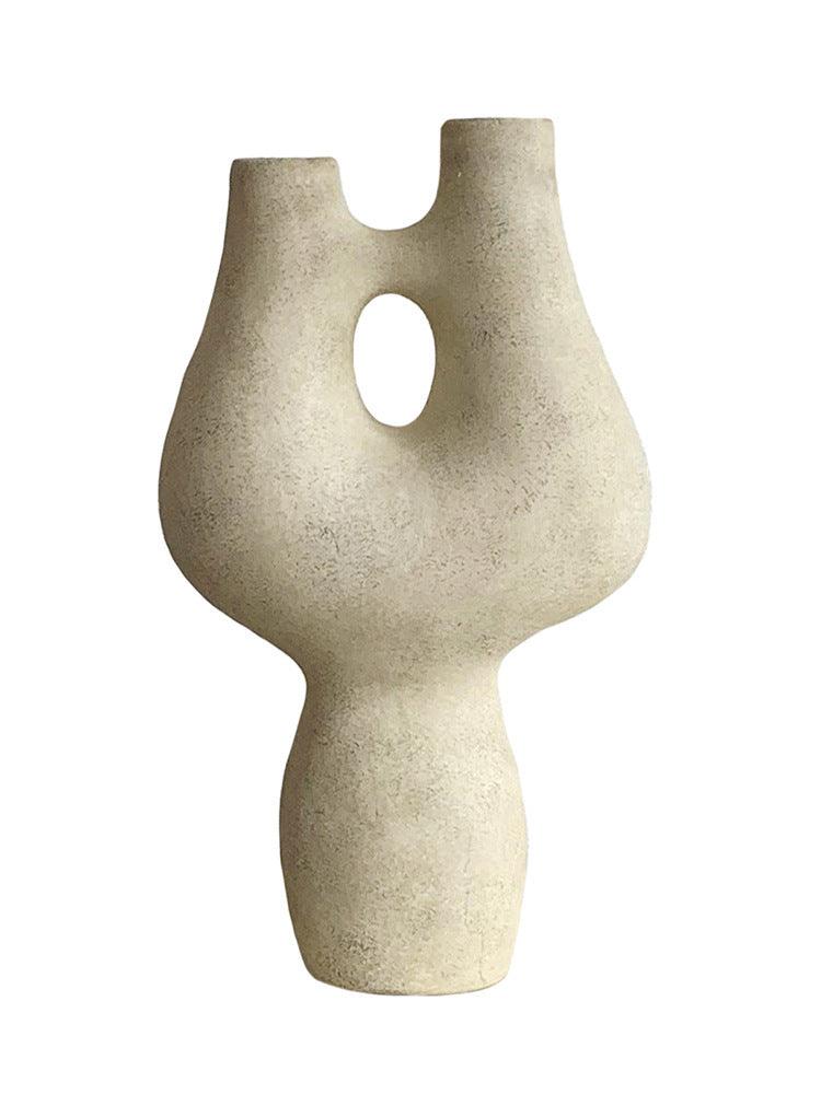 Ceramic Vase Decoration Nordic Minimalist Home Art Modern Hydroponic Flower Container - Pacisia