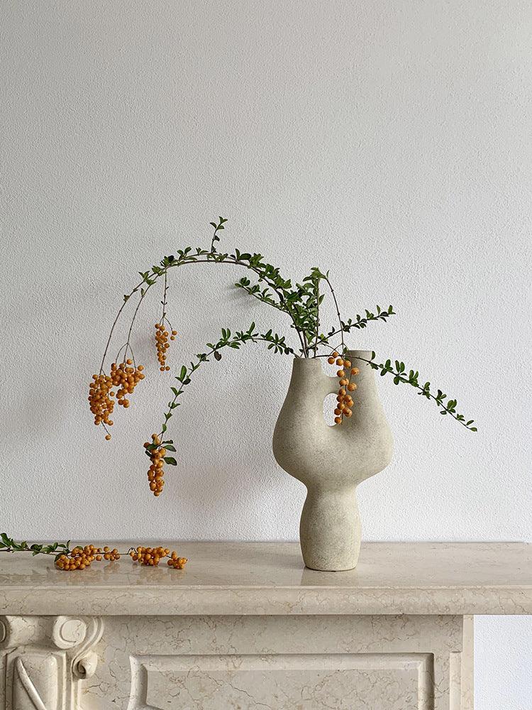 Ceramic Vase Decoration Nordic Minimalist Home Art Modern Hydroponic Flower Container - Pacisia