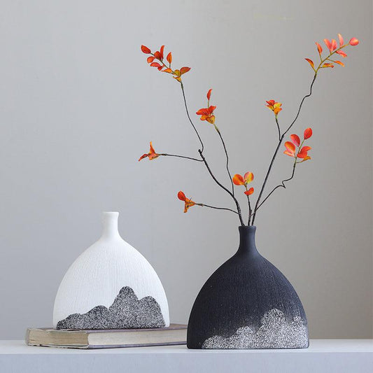 Ceramic Vase Decoration Of Living Room Porch Antique Frame Soft Decoration - Pacisia