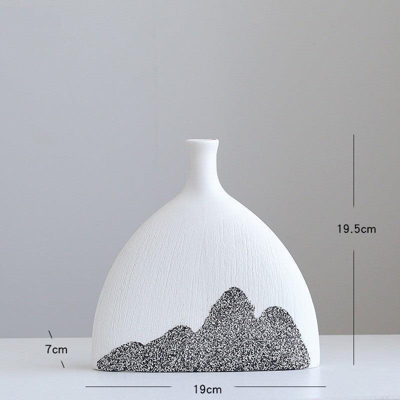Ceramic Vase Decoration Of Living Room Porch Antique Frame Soft Decoration - Pacisia