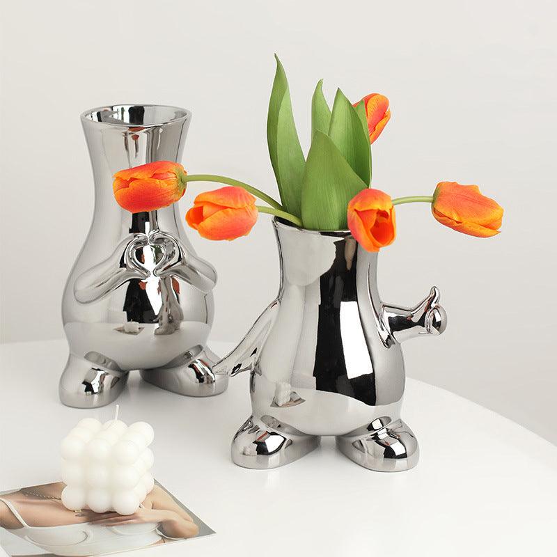 Ceramic Vase Decoration Suitable For Living Room Dining Table - Pacisia