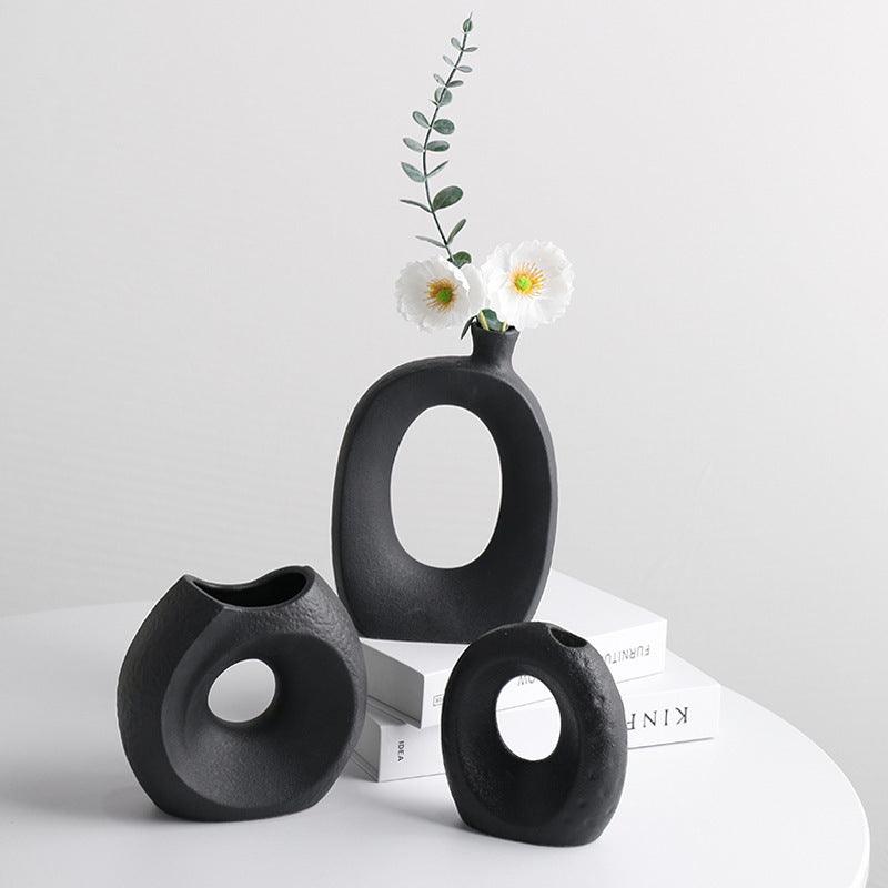 Ceramic Vase Dry Flower Arrangement Ornaments - Pacisia