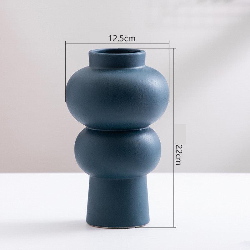 Ceramic Vase Flower Nordic Minimalist Living Room Decoration - Pacisia