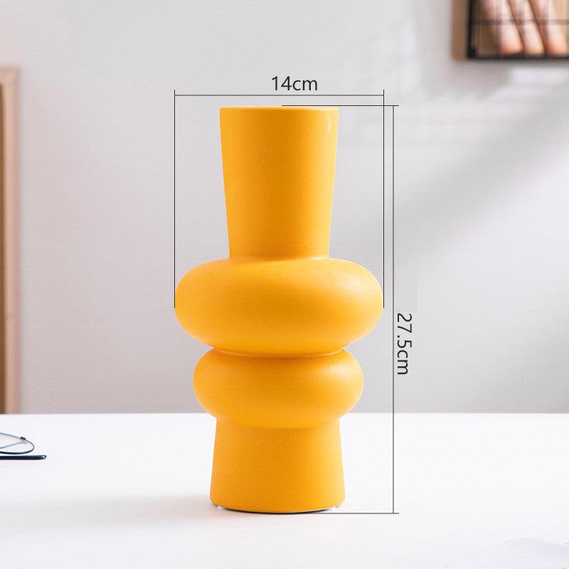 Ceramic Vase Flower Nordic Minimalist Living Room Decoration - Pacisia