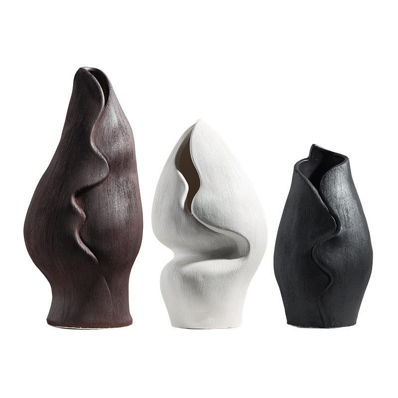 Ceramic Vase Handmade Brushed Decorative Ornaments - Pacisia