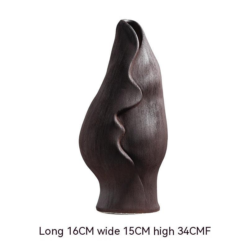 Ceramic Vase Handmade Brushed Decorative Ornaments - Pacisia