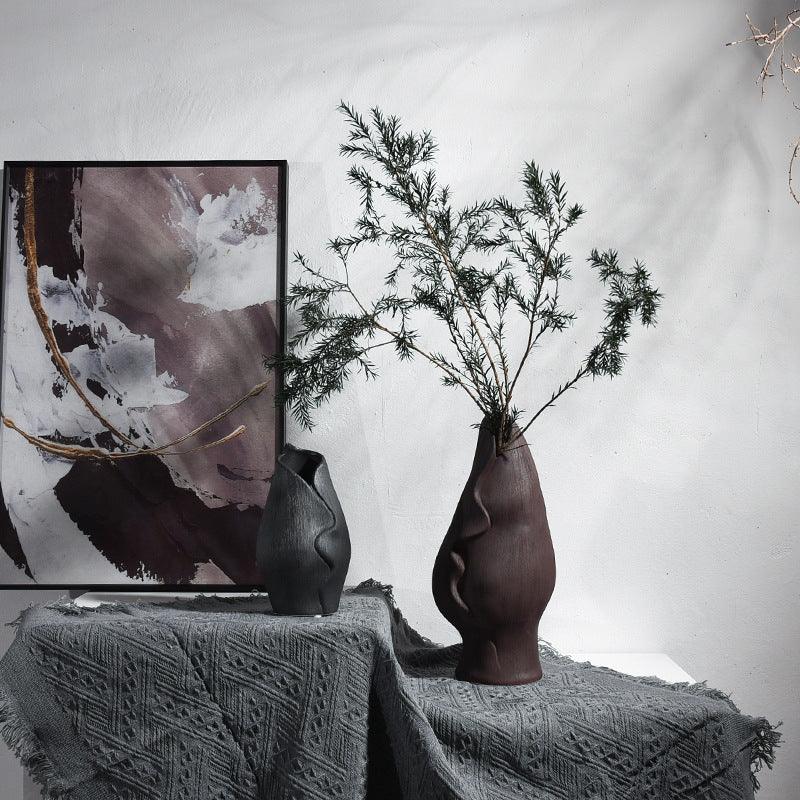 Ceramic Vase Handmade Brushed Decorative Ornaments - Pacisia