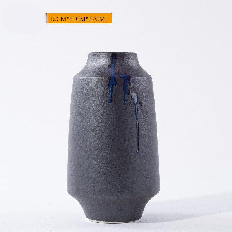 Ceramic Vase Living Room Dining Table Antique Japanese Floral Flower Arrangement Ornaments - Pacisia