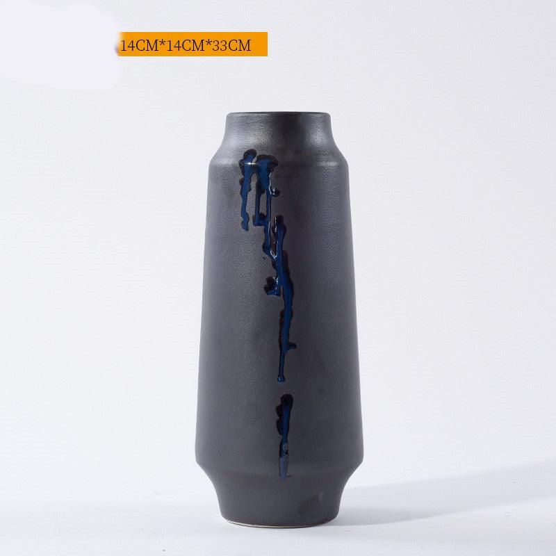 Ceramic Vase Living Room Dining Table Antique Japanese Floral Flower Arrangement Ornaments - Pacisia