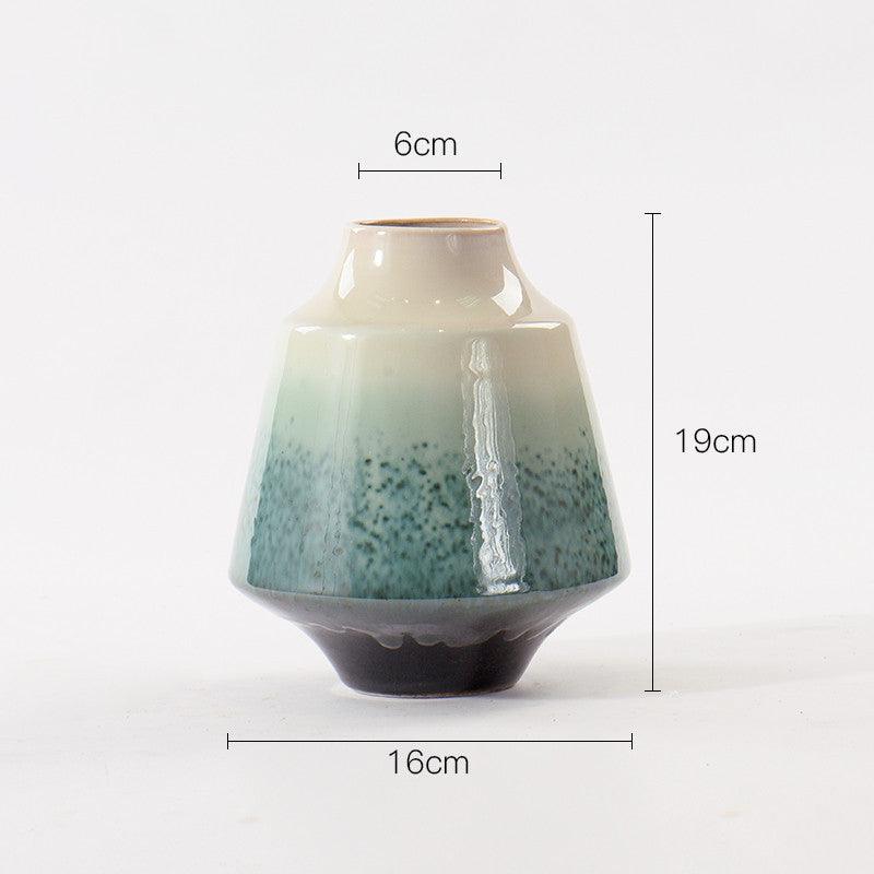 Ceramic Vase Living Room Dining Table Antique Japanese Floral Flower Arrangement Ornaments - Pacisia