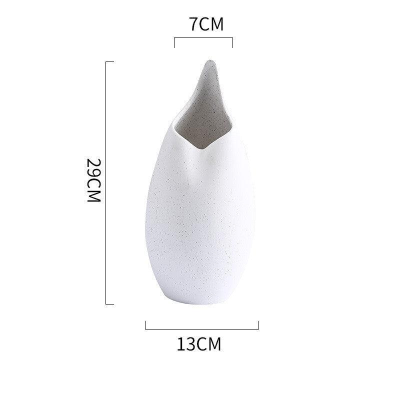 Ceramic Vase White Net Red Art Ornaments - Pacisia