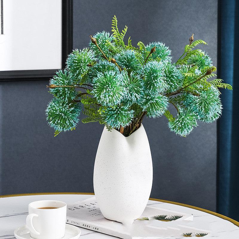 Ceramic Vase White Net Red Art Ornaments - Pacisia