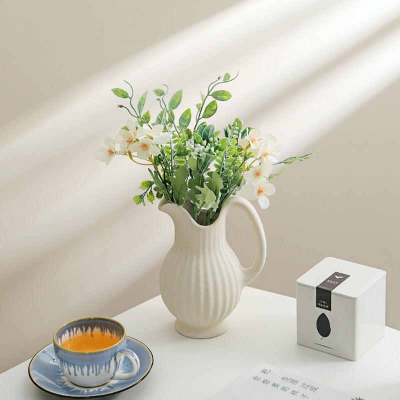 Ceramic White Dry Flower Vase - Pacisia