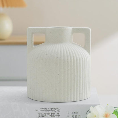 Ceramic White Dry Flower Vase - Pacisia