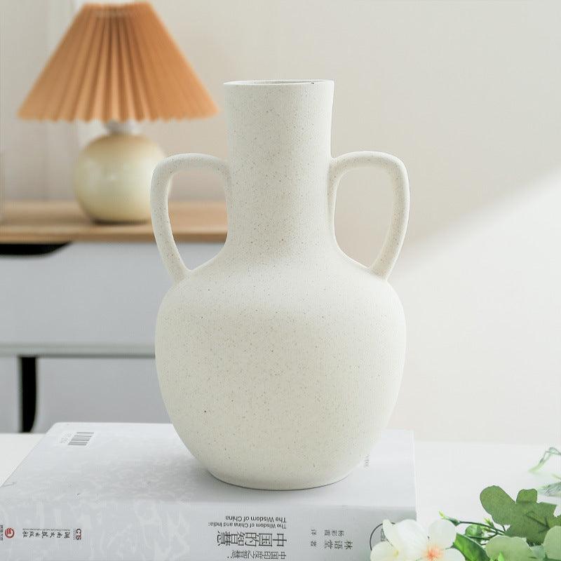 Ceramic White Dry Flower Vase - Pacisia