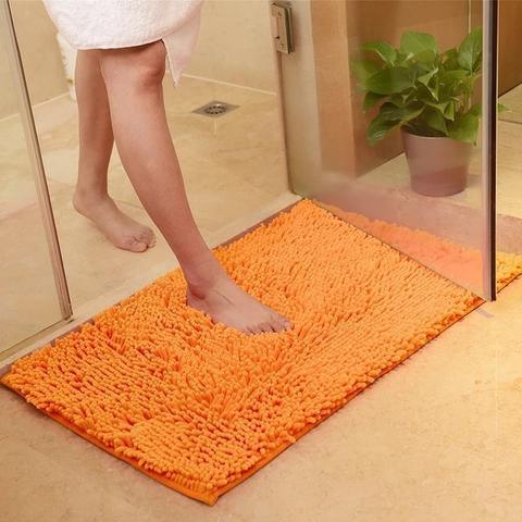 Chenille Absorbent Bathroom Non-slip Floor Mat - Pacisia