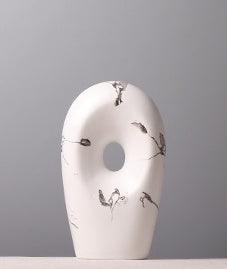 Chinese Style Simple And Elegant Ink Pattern Ceramic Vase - Pacisia