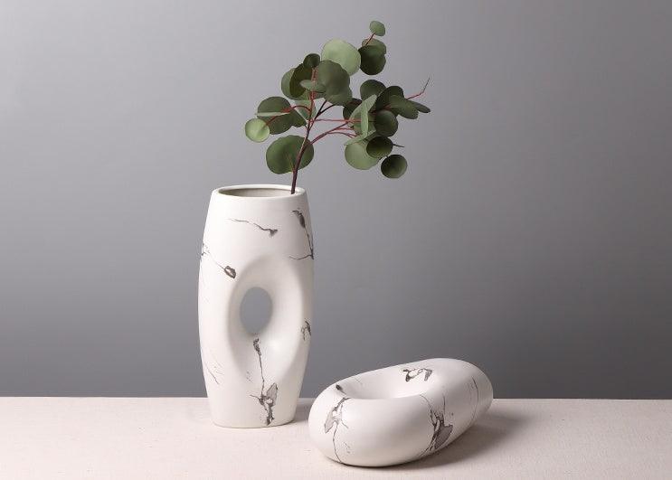 Chinese Style Simple And Elegant Ink Pattern Ceramic Vase - Pacisia