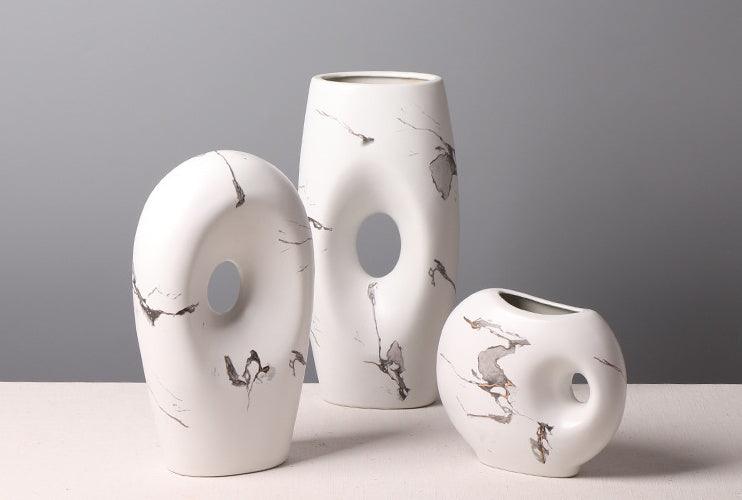 Chinese Style Simple And Elegant Ink Pattern Ceramic Vase - Pacisia