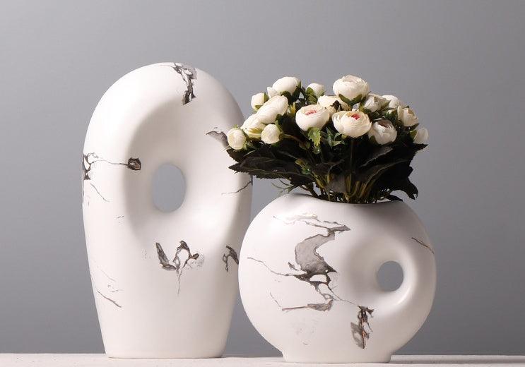 Chinese Style Simple And Elegant Ink Pattern Ceramic Vase - Pacisia