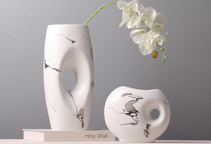 Chinese Style Simple And Elegant Ink Pattern Ceramic Vase - Pacisia