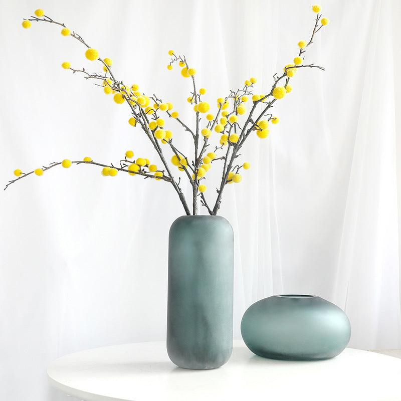 Classic Flower Artificial Flower Glass Vase - Pacisia