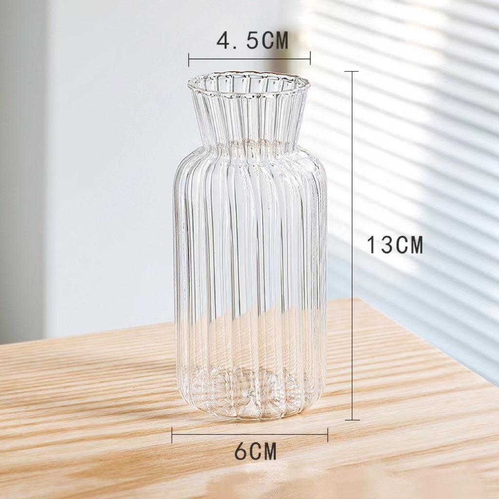 Clear Glass Vase Living Room Decoration Flower Ware - Pacisia