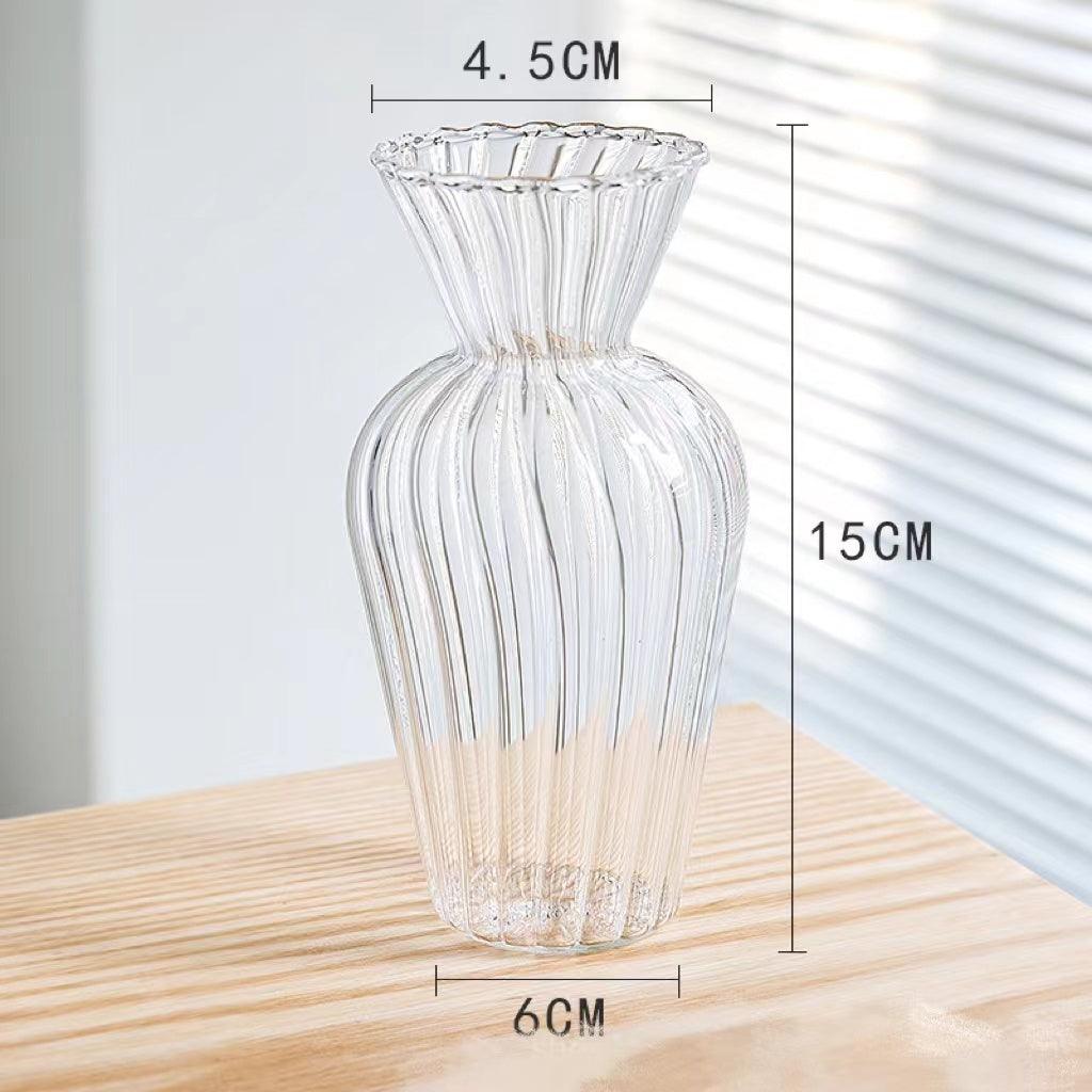 Clear Glass Vase Living Room Decoration Flower Ware - Pacisia