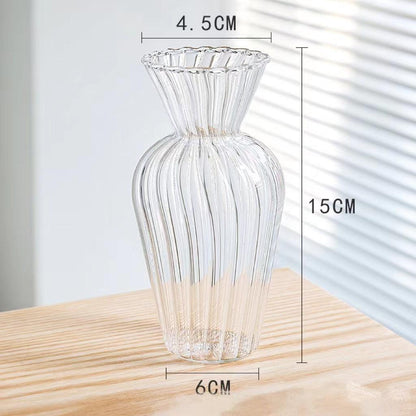 Clear Glass Vase Living Room Decoration Flower Ware - Pacisia