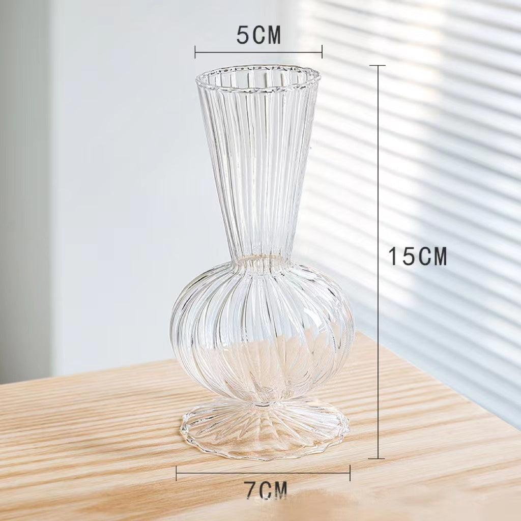 Clear Glass Vase Living Room Decoration Flower Ware - Pacisia