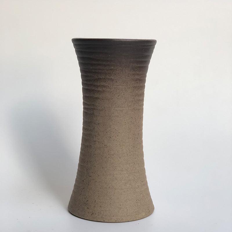 Coarse ceramic medium large simple modern vase - Pacisia