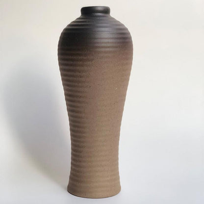 Coarse ceramic medium large simple modern vase - Pacisia