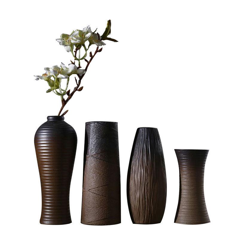 Coarse ceramic medium large simple modern vase - Pacisia